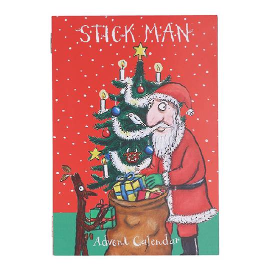 Wood Advent Calendar Book, Stickman 30cm *ETA Nov